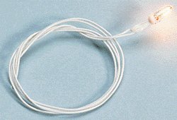 Grain-Of-Rice Bulb -- 12V w/8′ Black Wire, All Scales, Cir-Kit Concepts Inc 10106
