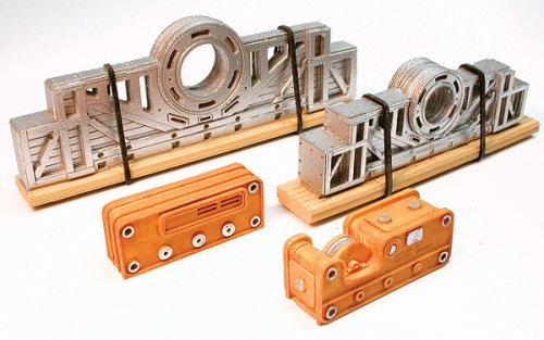 Cast Resin Freight Car Load -- 80-Ton Ship`s Driveshaft & Pulley 3-3/4` & 4-1/4` 9.5 , All Scales, Chooch Enterprises 7284