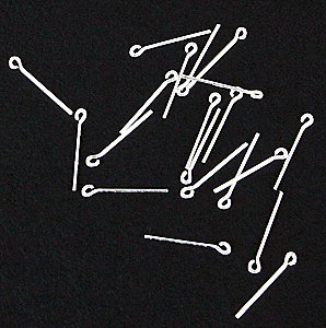 Eye Bolts 3-1/2 Scale Inch Diameter -- Long Shank pkg(10), HO, Detail Associates 2222