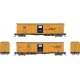 Class RR-56 Mechanical Reefer 4-Pack - Ready to Run -- Santa Fe 1 (orange, blue, black, San Francisco Chief Slogan), N, Rapido T