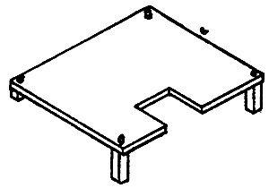 Antenna Mounting Stands pkg(2) -- Style 1, HO, Details West 222