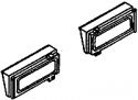 Auxiliary Numberboards for Switchers -- For GE Dash 7/8/9 & AC4400CW Locomotives pkg(2), HO, Details West 249