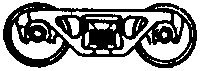 Roller-Bearing Trucks -- 100 Ton, 36′ Wheels, HO, Custom Finishing 218