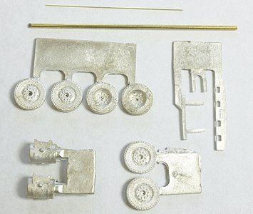 Truck w/Single Rear Axle Running Gear - Kit -- Single Rear Axle, HO, Custom Finishing 5003