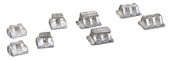Bridge Shoes -- Assorted pkg(16), HO, Micro Engineering 80035