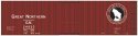 Railroad Decal Set -- Great Northern 40′ Double-Sheathed Wood Boxcar (Glacier Park Logo), HO, Tichy Train Group 10082