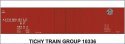 Railroad Decal Set -- Southern Pacific 50′ 1-1/2-Door Wood Boxcar (Automobile Service, Lines L, HO, Tichy Train Group 10336
