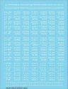 Railroad Decal Set -- Load Limit and Light Weight (LD LMT and LT WT) Data (white lettering), HO, Tichy Train Group 10383