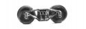 Freight Car Trucks One-Piece -- Bettendorf 10 Pair (Delrin, black), HO, Tichy Train Group 3025