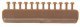 Nut, Bolt & Washer Detail -- 4-1/2` Hex Bolt w/7` Washer, Styrene, Rust Color, pkg(96), HO, Tichy Train Group 8270