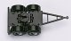 Truck Accessories -- Converter Dolly - 2-Axle Fifth Wheel Platorm pkg(4), HO, Herpa Models 51453