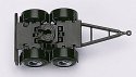 Truck Accessories -- Converter Dolly - 2-Axle Fifth Wheel Platorm pkg(4), HO, Herpa Models 51453
