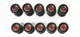 Herpa Accessories - Truck Wheels -- 5 Sets (chrome, red), HO, Herpa Models 52603