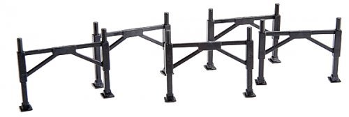 Trailer Stands pkg(5) -- With Sand Shoes, HO, Herpa Models 5388