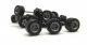 Goldhofer Trailer Wheelsets -- pkg(12), HO, Herpa Models 5493