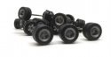Goldhofer Trailer Wheelsets -- pkg(12), HO, Herpa Models 5493