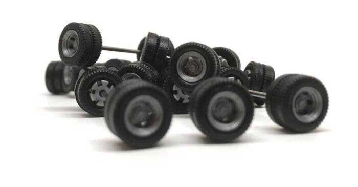 Goldhofer Trailer Wheelsets -- pkg(12), HO, Herpa Models 5493