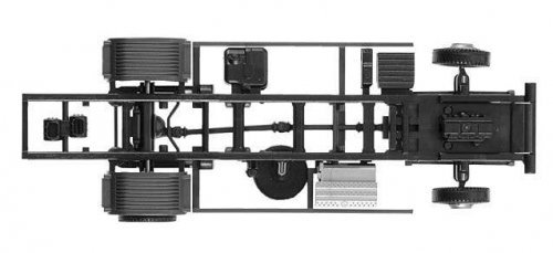 Chassis For Mercedes-Benz Atego Straight Truck -- 2 Sets, HO, Herpa Models 84499