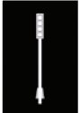 Light Pole -- Style 1 (white) pkg(8), 1/100, JTT Miniature Tree 97302