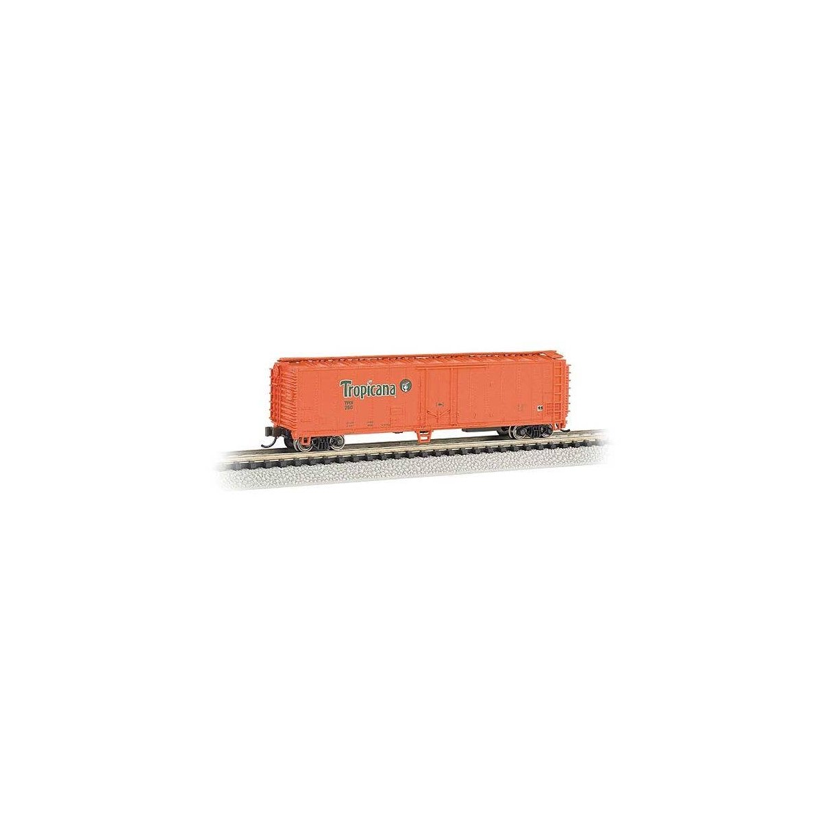 ACF 50′ Steel Mechanical Reefer - Ready to Run -- Tropicana (2012 Version, orange), N, Bachmann Industries 17956