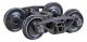 A.S.F.(R) Ride Control(R) 50-Ton Self-Centering HGC Trucks -- Code 88 (.088`) 33` Smooth-B, HO, Kadee Quality Products 1562