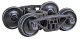 Bettendorf 50-Ton Self-Centering HGC Trucks -- Code 88 (.088`) 33` Smooth-Back RP-25 Wheel, HO, Kadee Quality Products 1564