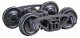 Barber(R) S-2-B 70-Ton Friction Bearing Self-Centering HGC Trucks -- Code 88 (.088`) 33` S, HO, Kadee Quality Products 1566