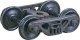 A.S.F.(R) 100-Ton Roller Bearing Self-Centering HGC Trucks -- Code 88 (.088`) 36` Smooth-B, HO, Kadee Quality Products 1569
