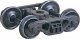 Barber(R) S-2 70-Ton Roller Bearing Self-Centering HGC Trucks -- Code 88 (.088`) 33` Smoot, HO, Kadee Quality Products 1570