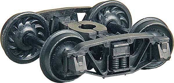 Andrews Trucks w/33′ Code 88 Ribbed-Back Metal Wheels -- pkg(2), HO, Kadee Quality Products 1571