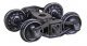 Bettendorf T-Section Self-Centering HGC Leaf-Spring Caboose Trucks -- Code 88 (.088`) 33` , HO, Kadee Quality Products 1581