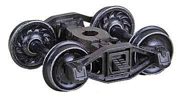 Bettendorf T-Section Self-Centering HGC Leaf-Spring Caboose Trucks -- Code 88 (.088`) 33` , HO, Kadee Quality Products 1581