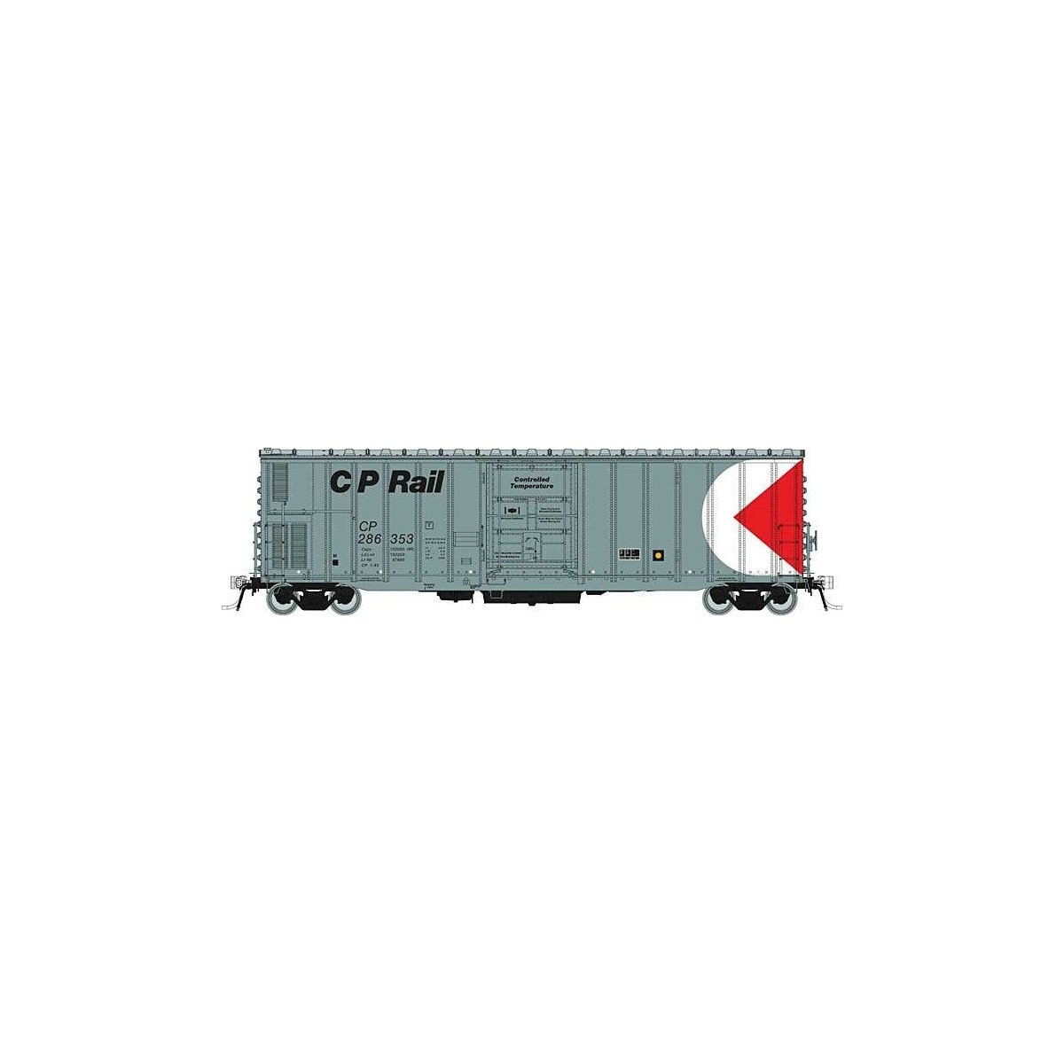 NSC 3294 Mechanical Reefer with Sound - Ready to Run -- Canadian Pacific 286353 (gray, black, red, Multimark Logo), HO, Rapido T