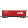Fruit Growers Express Wood Refrigerator Car - Ready to Run -- Swift (red, white, Boxcar Red), N, Intermountain Railway Company 6