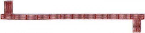 50′ Apex Running Board -- Oxide Red, HO, Kadee Quality Products 2010