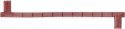 50′ Apex Running Board -- Oxide Red, HO, Kadee Quality Products 2010