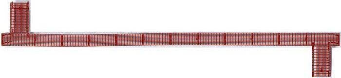 50′ Apex Running Board -- Oxide Red, HO, Kadee Quality Products 2010