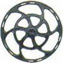 Equipco Type Brake Wheels pkg(8) -- Black, HO, Kadee Quality Products 2041