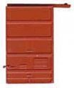 Replacement Doors Low Tackboard -- 6′ Five Panel Superior Red Oxide, HO, Kadee Quality Products 2207