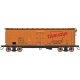 Fruit Growers Express Wood Refrigerator Car - Ready to Run -- Dubuque Packing URTX (orange, Boxcar Red, red, black), N, Intermou