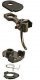 33 Plastic-Shank Coupler - Kit - Magne-Matic(R) -- Short 1/4′ Centerset w/233 Draft Gear Box, HO, Kadee Quality Products 33