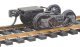 Arch Bar Fully Sprung Metal Trucks w/Whisker(R) Couplers - Kit -- Code 110 (.110`) 33` Ribb, HO, Kadee Quality Products 503