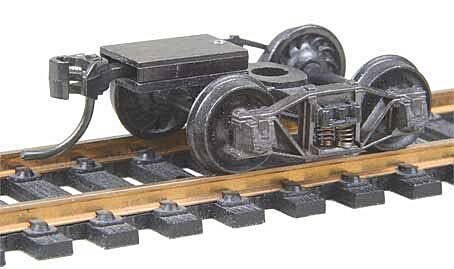 Arch Bar Fully Sprung Metal Trucks w/Whisker(R) Couplers - Kit -- Code 110 (.110`) 33` Ribb, HO, Kadee Quality Products 503
