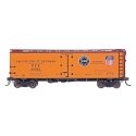 Premium Line R-40-10 Refrigerator Car - Ready to Run -- Pacific Fruit Express (orange, Boxcar Red, 2 Logos), HO, Intermountain R