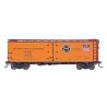 Premium Line R-40-10 Refrigerator Car - Ready to Run -- Pacific Fruit Express (orange, Boxcar Red, 2 Logos), HO, Intermountain R