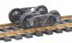 1898 Andrews Fully Sprung Metal Trucks -- Code 110 (.110`) 33` Ribbed-Back RP-25 Wheels - 1, HO, Kadee Quality Products 509