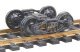 Bettendorf T-Section Fully Sprung Metal Trucks -- Code 110 (.110`) 33` Ribbed-Back RP-25 Wh, HO, Kadee Quality Products 511