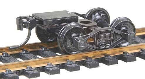Bettendorf T-Section Fully Sprung Metal Trucks w/Whisker(R) Couplers - Kit -- Code 110 (.11, HO, Kadee Quality Products 512