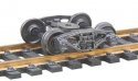 Bettendorf 50-Ton Fully Sprung Self-Centering Metal Trucks -- Code 110 (.110`) 33` Smooth-B, HO, Kadee Quality Products 550