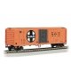 50′ Steel Mechanical Reefer - Ready to Run - Silver Series(R) -- Santa Fe 56252 (orange, black), HO, Bachmann Industries 17907